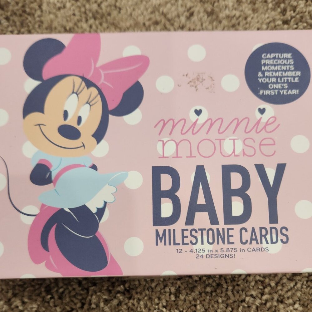 Minnie Mouse Baby Milestone Cards - New